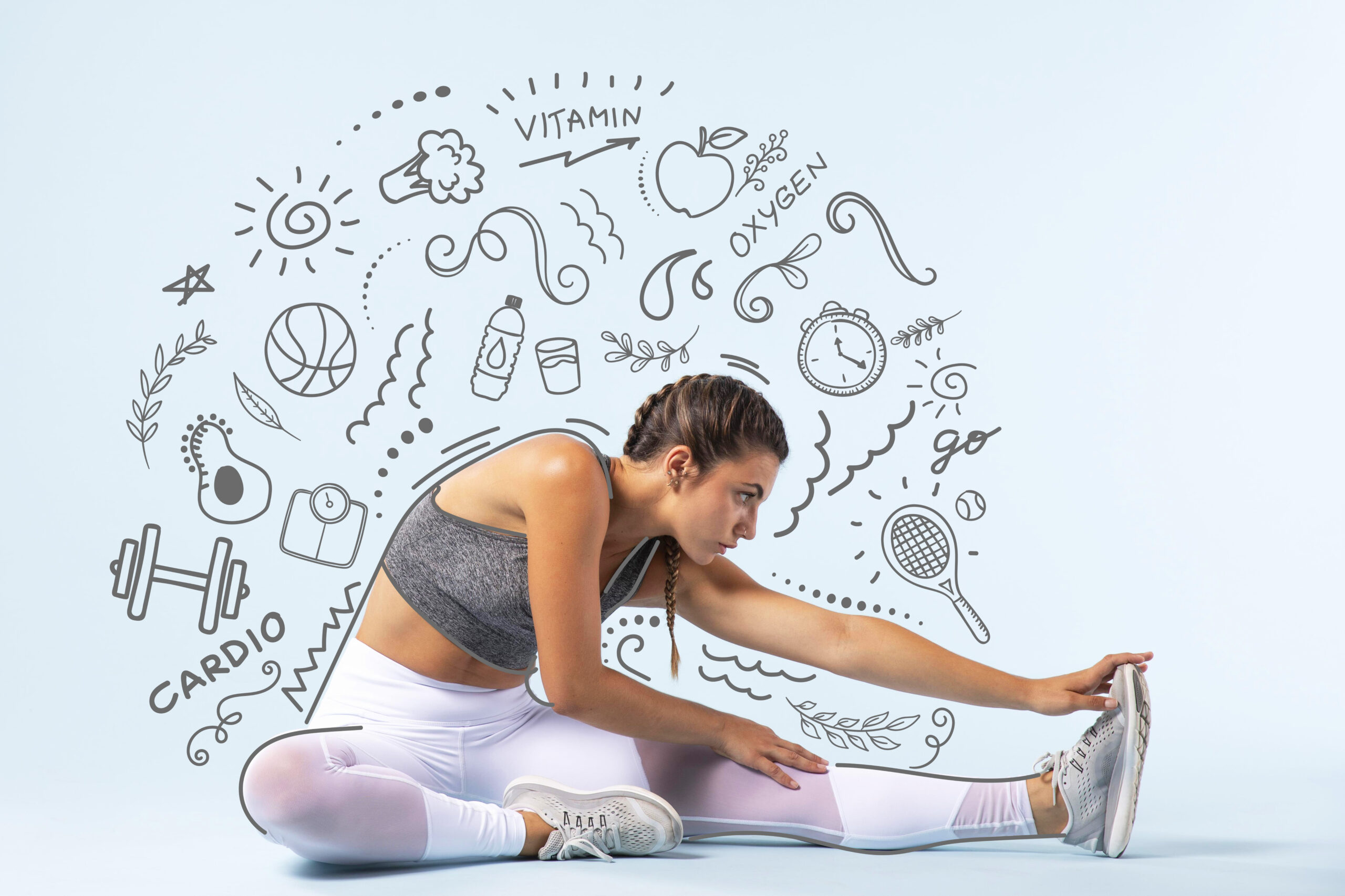 athlete-playing-sport-with-hand-drawn-doodles